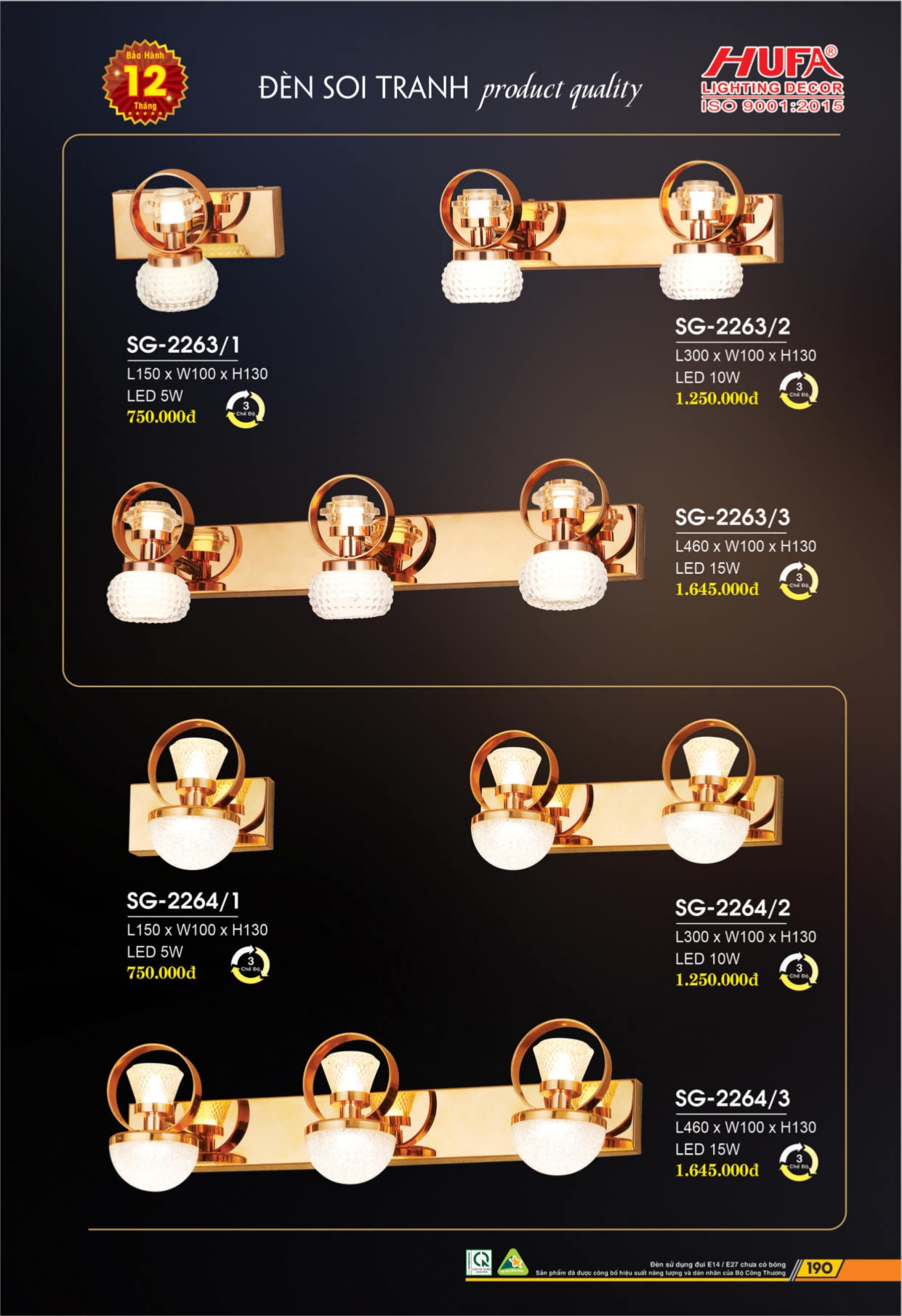 Bảng giá đèn LED HUFA 2026